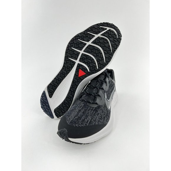 Nike Winflo 8 Shield Black Iron Grey Men's Sneakers Water Repellent NO SHOE BOX - Picture 3 of 11